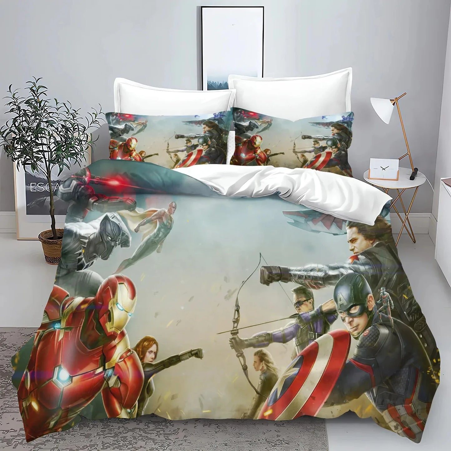 Dekbedovertrek Avengers - Civil War Twee Kampen