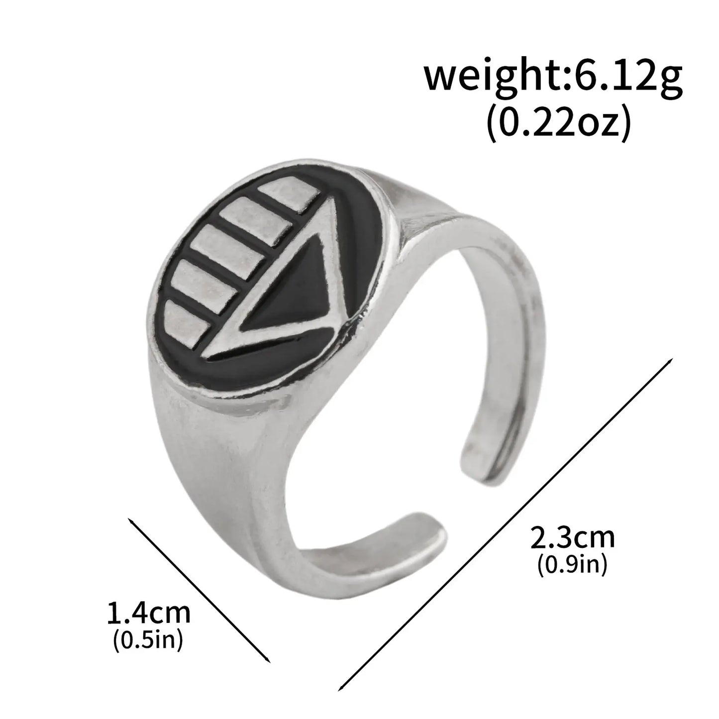 Avengers-ring - Zwarte Vision-driehoek
