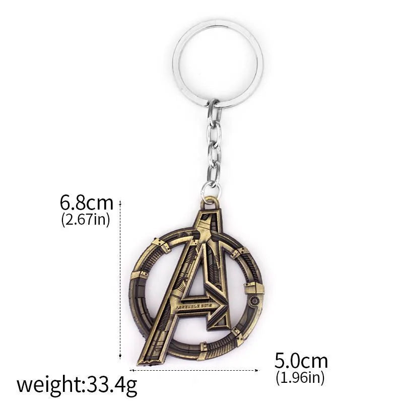 Avengers A-logo-sleutelhanger - Goudkleurig metaal