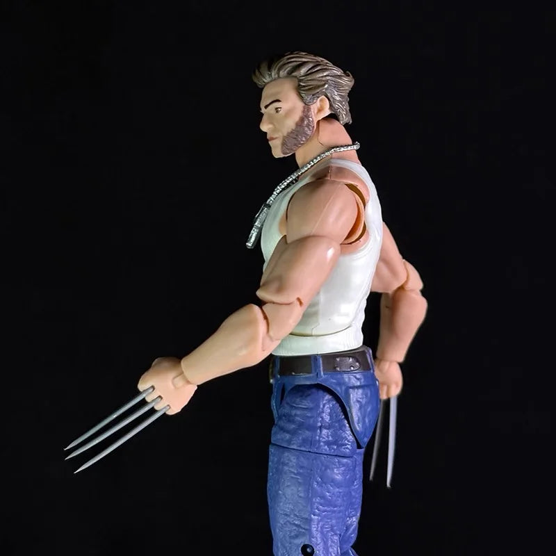 Hasbro Marvel Legends Wolverine-figuur - Spijkerhemd zonder mouwen, uitgeschoven klauwen