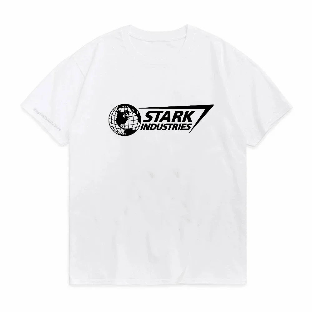Stark Industries-T-shirt – zwart oversized shirt met logo