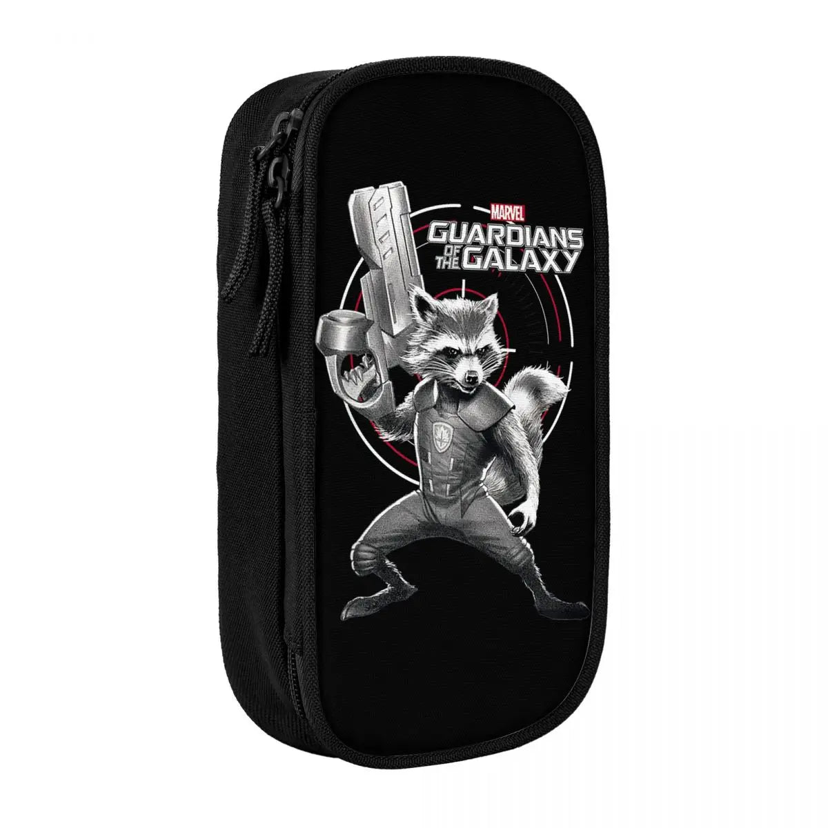 Avengers Rocket Raccoon-etui - Guardians of the Galaxy zwart-wit