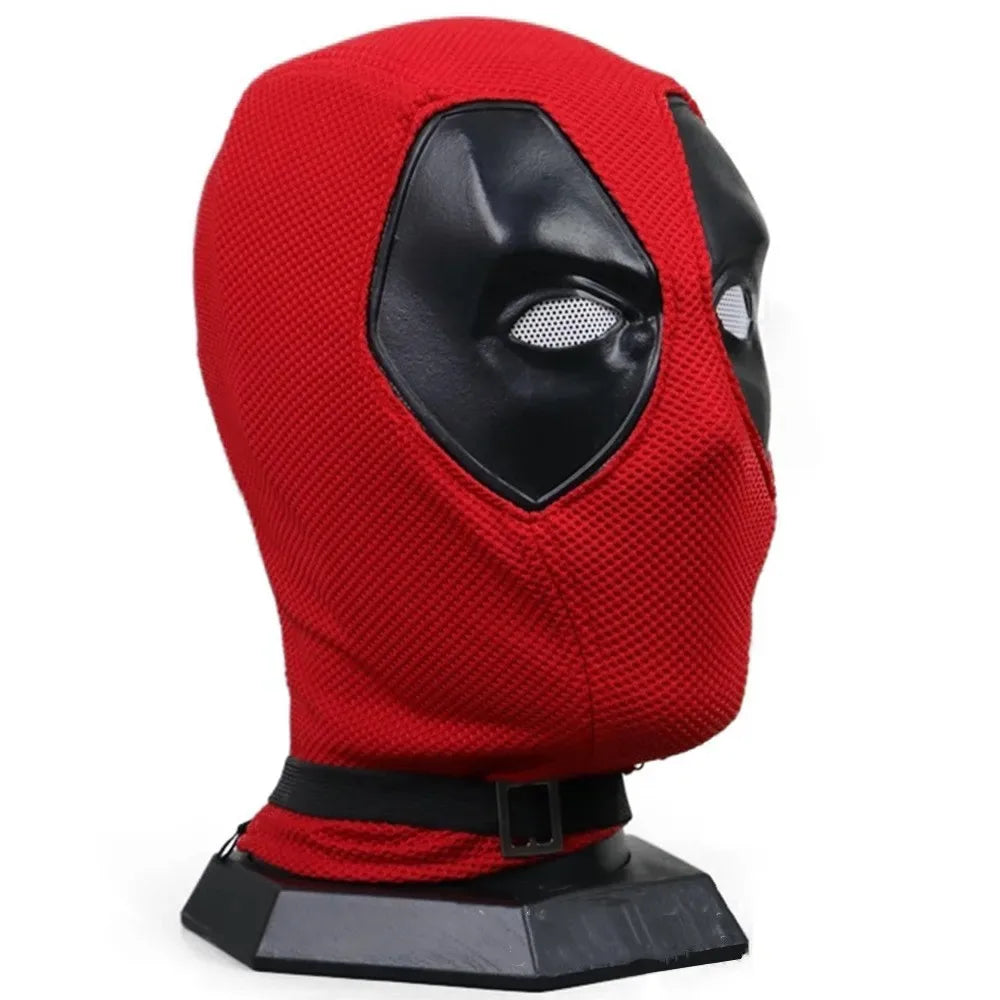 Deadpool-cosplaymasker met capuchon - Volledig masker van rode en zwarte stof