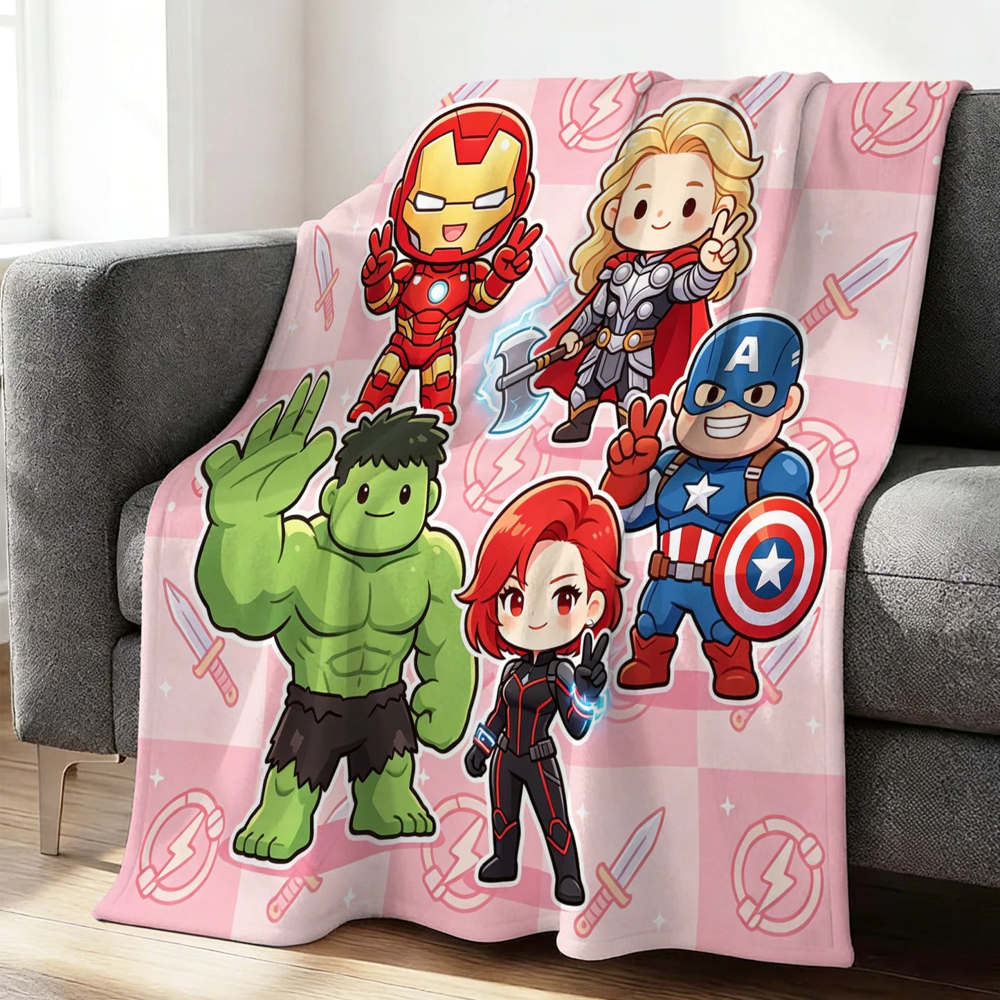 Fleeceplaid Avengers Chibi - Roze Team