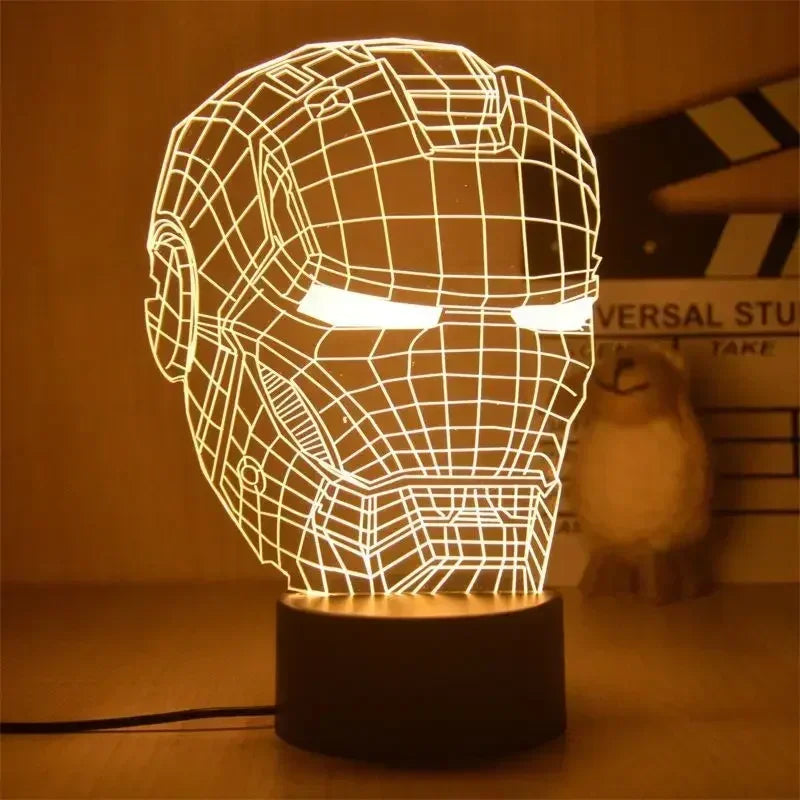 LED-lamp Avengers Black Panther - Hurkend 3D 18cm