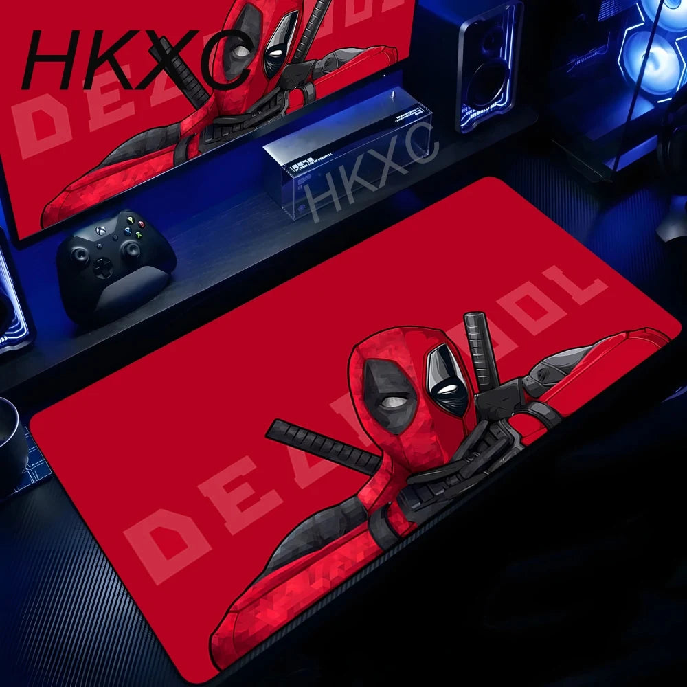 Marvel Deadpool-muismat - tekstlogo op rode achtergrond