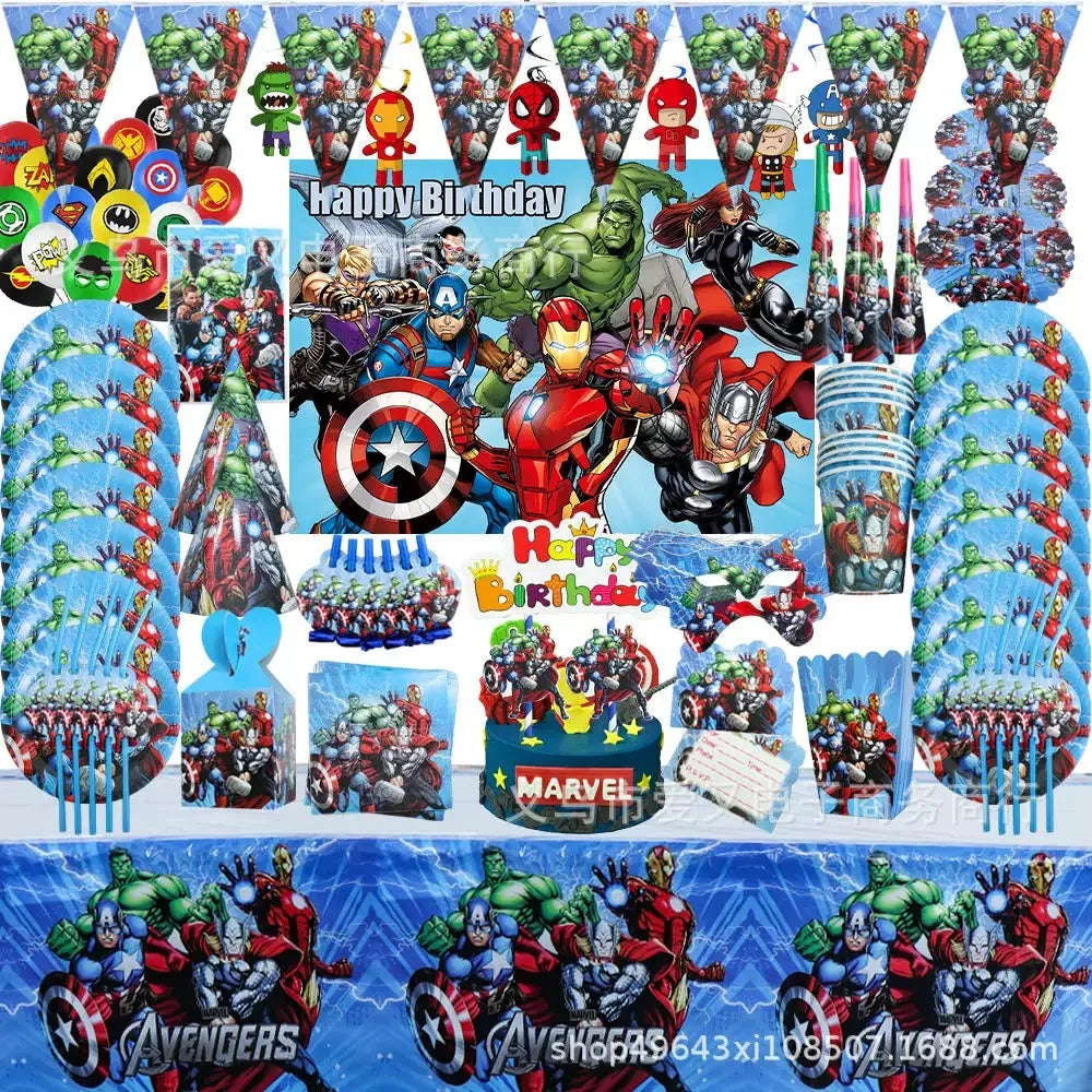 Avengers verjaardagsdecoratie - ballon met cijfer 7