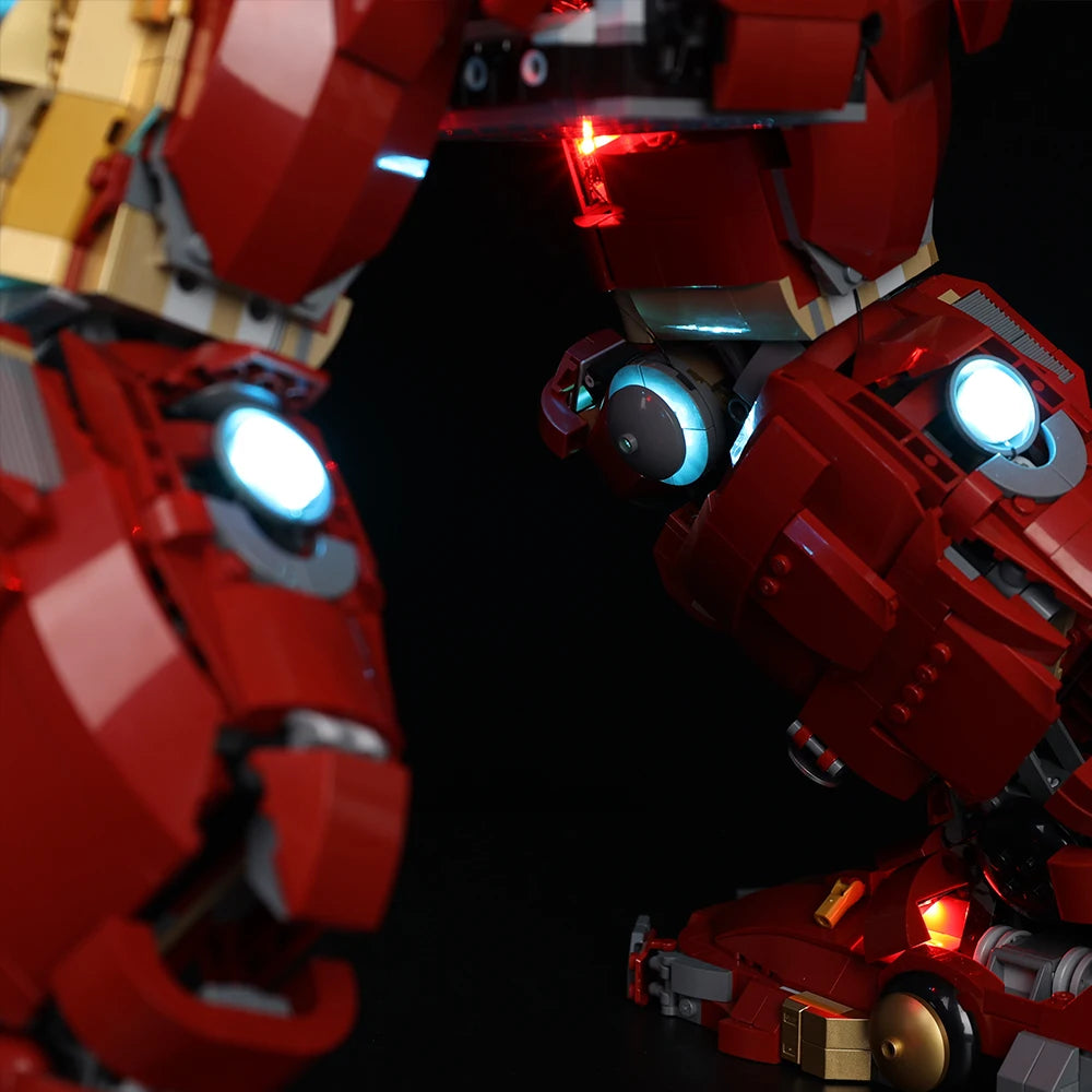 Lichtgevende ledset voor LEGO Hulkbuster 76210 - Volledige verlichting