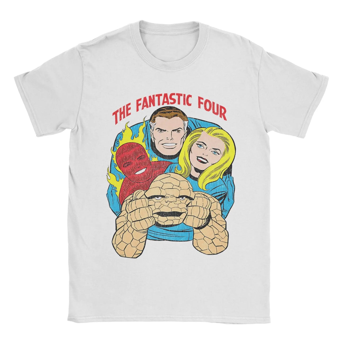 T-shirt The Fantastic 4 First Steps - Affiche rétro bleue, unisexe