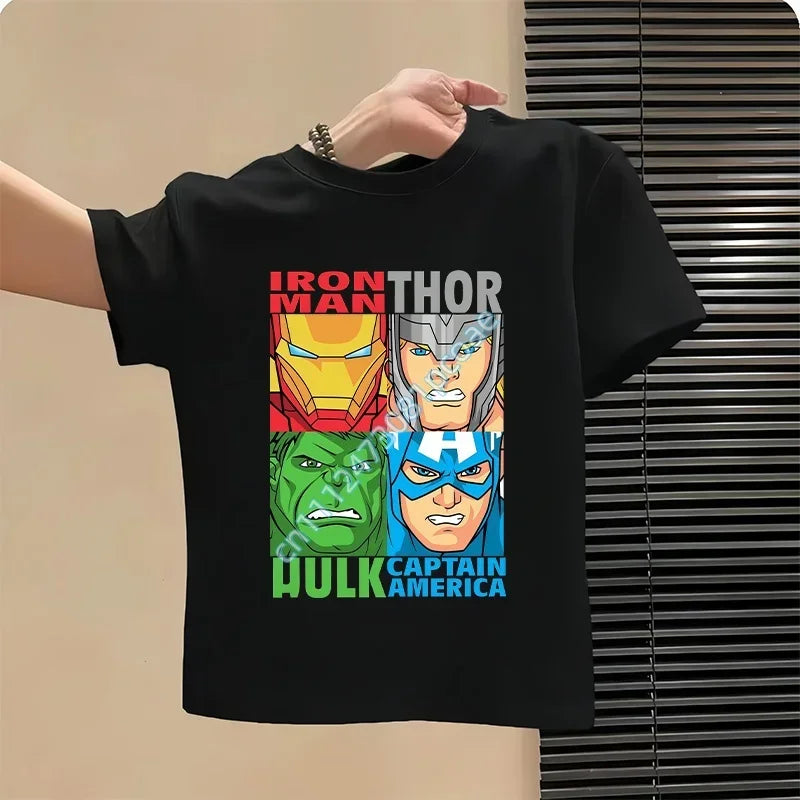 Avengers T-shirt voor kinderen - Hulk Thor-design zwart