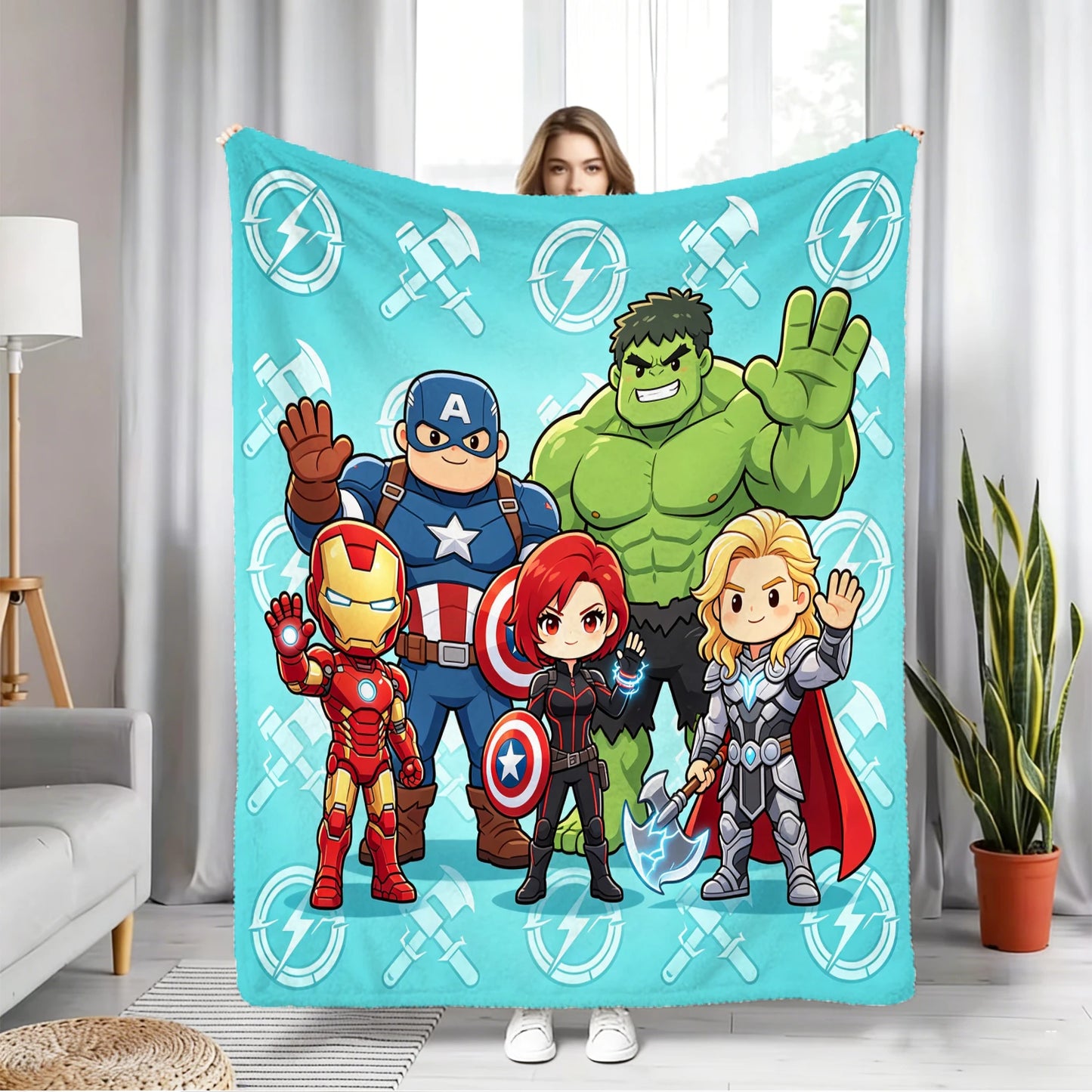 Fleeceplaid Avengers Chibi - Turkooizen team