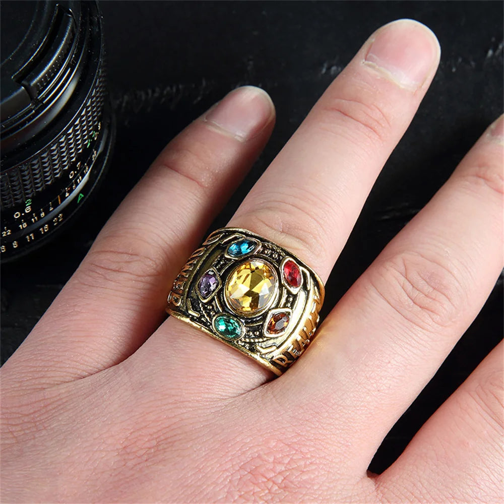 Thanos Infinity Gauntlet-ring - Gouden Infinity Stones