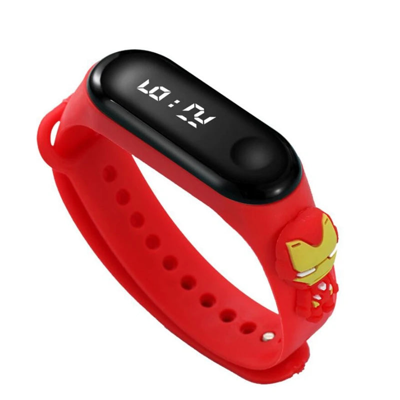 Montre LED Avengers - Enfant, étanche, super-héros