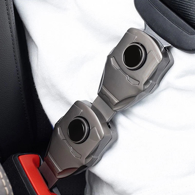 Autoaccessoire Iron Man - Verchroomde veiligheidsgordelgesp
