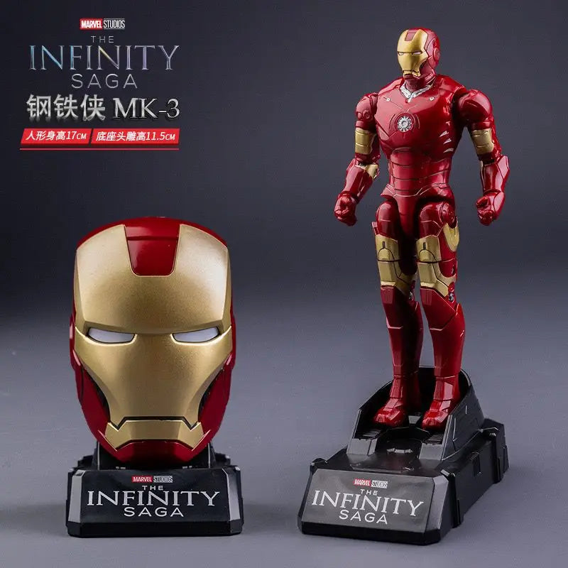 Iron Man MK3-figuurtje met helm - Infinity Saga Collection