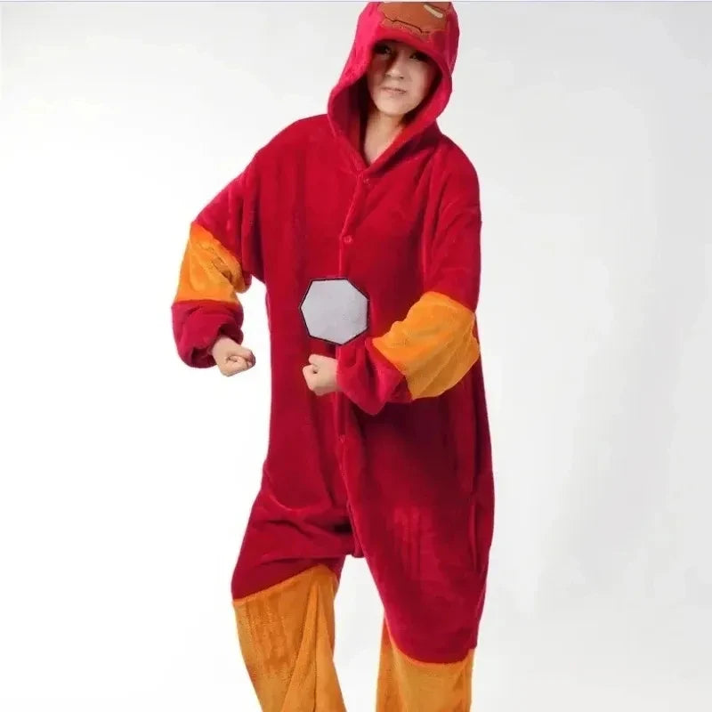 Pyjama Iron Man - Kigurumi-jumpsuit met capuchon