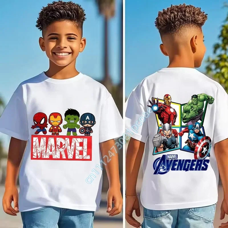 Marvel Avengers T-shirt voor kinderen - Logo in vensterstijl