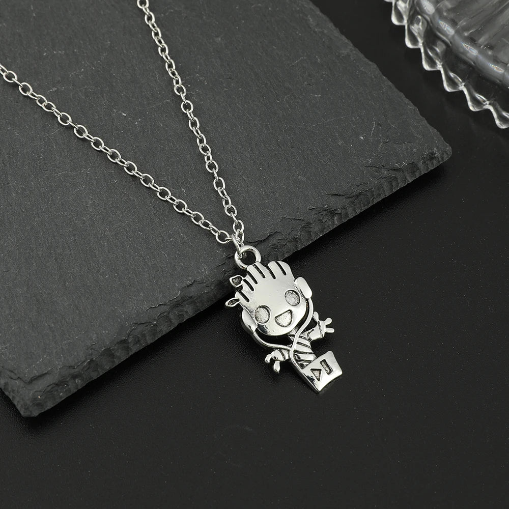 Zilverkleurige Baby Groot-hangerketting - Guardians of the Galaxy