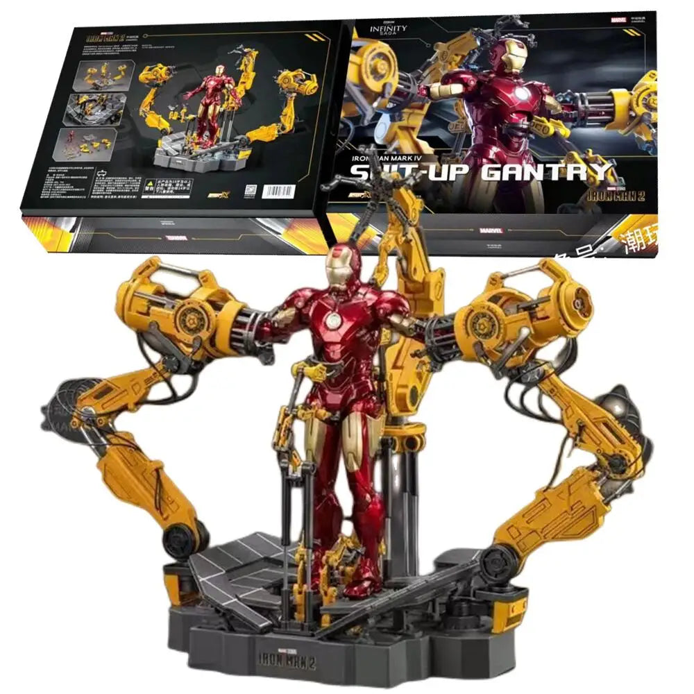 ZD Toys Iron Man MK4-figuur - Suit-Up Gantry-aankleedportaal