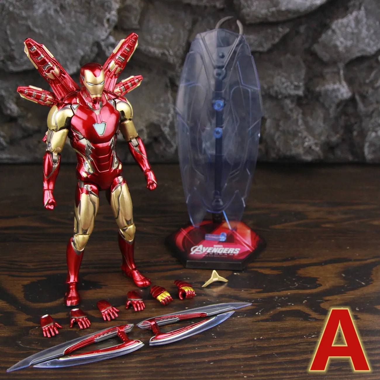 ZD Toys Iron Man MK85 2.0 LED-figuur – nanovleugels, variant A