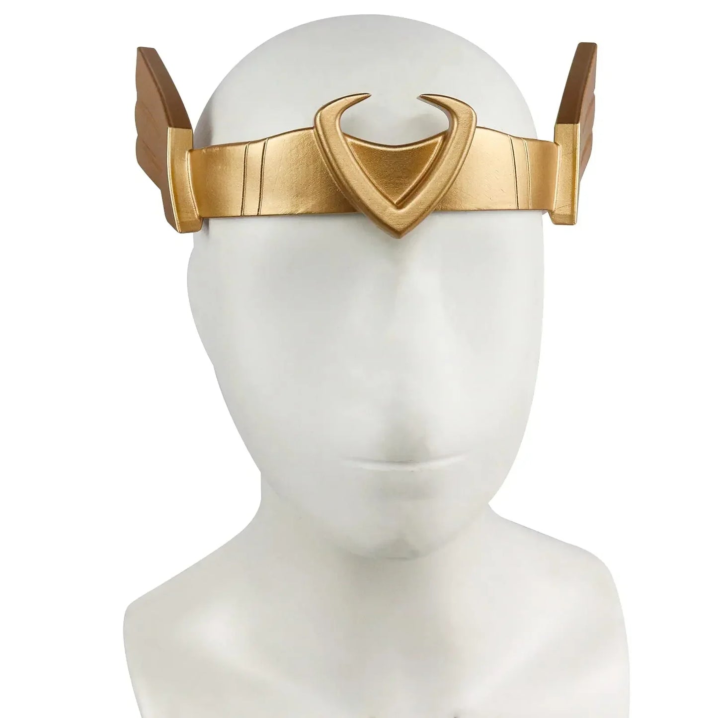 Loki-cosplayhelm - Gouden hoorns en smaragdgroene details