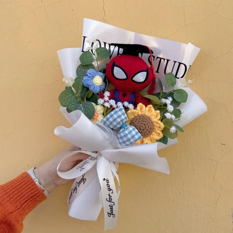 Avengers Spider-Man-cadeauboeket - Handgemaakt knuffeldier