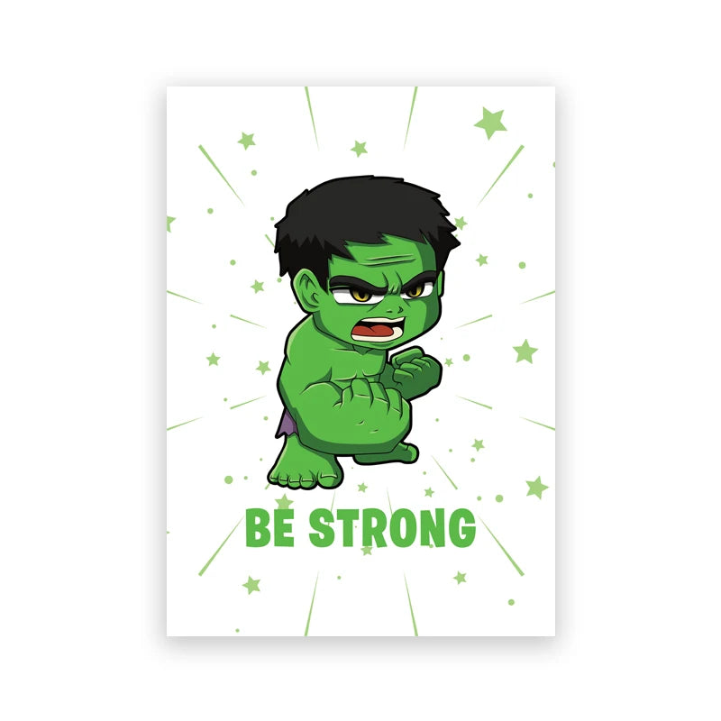 Chibi Hulk-poster - Wees sterk