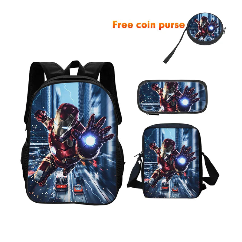 Avengers Iron Man-rugzakset, 3-delig - Stedelijke vlucht, bliksemschichten