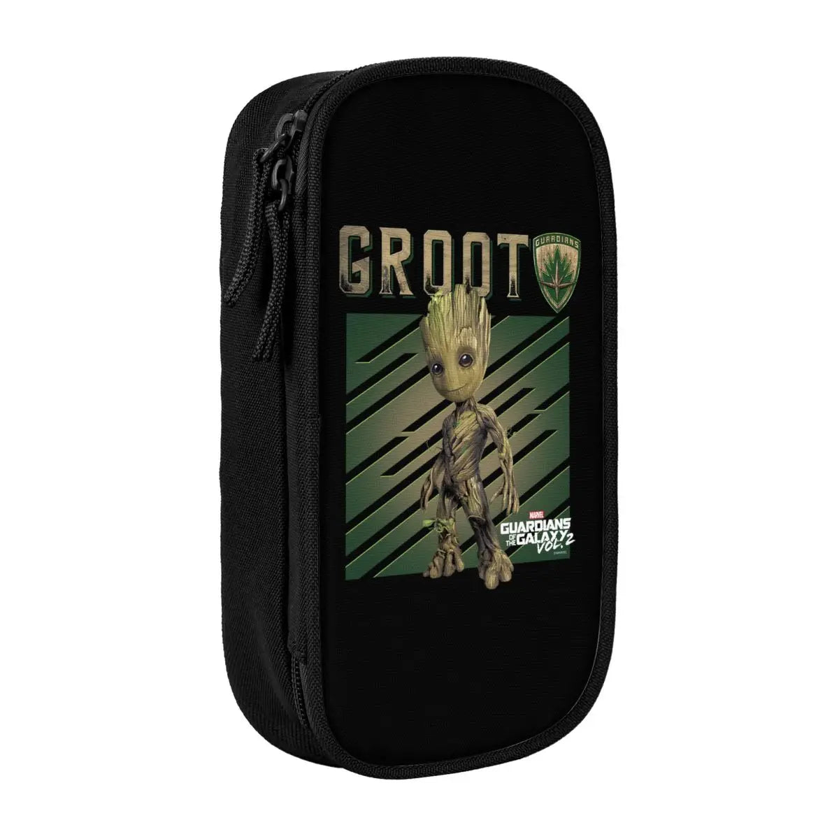 Avengers Baby Groot etui - Metalen tekst op groene achtergrond, Vol. 2