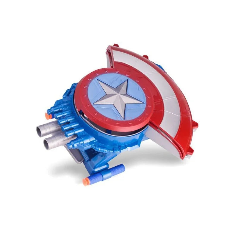 Transformeerbaar Avengers Captain America-blaster-schild - Met zachte kogels