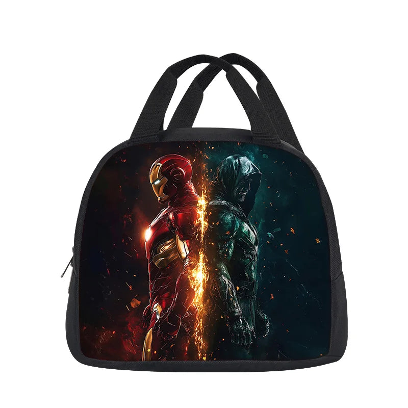 Avengers Iron Man-lunchdraagtas – donker silhouet van aangezicht tot aangezicht