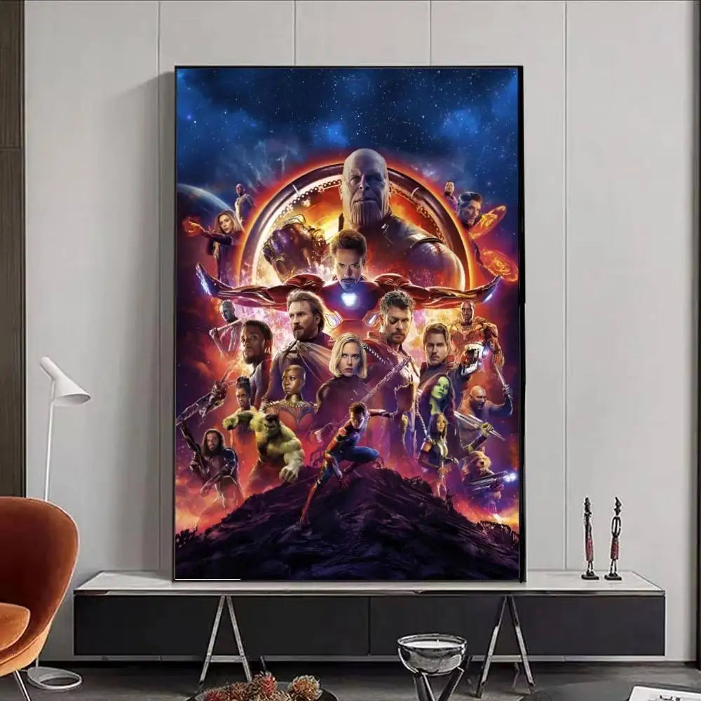 Avengers Infinity War-poster - Teamontwerp met Rood Logo