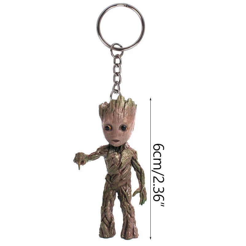 Porte-clés figurine Baby Groot 3D - Collection de costumes variés