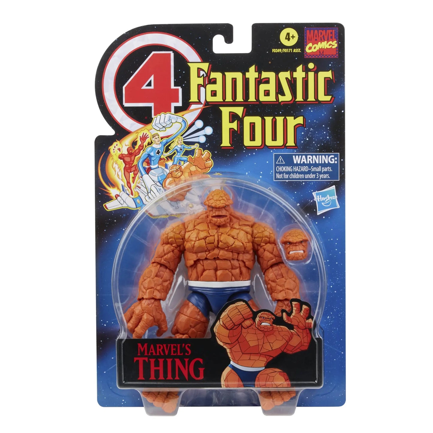 Marvel Legends Fantastic Four Retro Wave-figuur - The Thing, Human Torch, Invisible Woman, Mr. Fantastic, Psycho-Man, 6 inch