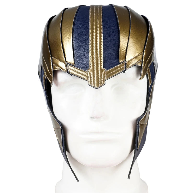 Thanos-kostuum - Endgame-pantser in marineblauw en goud, zonder laarzen