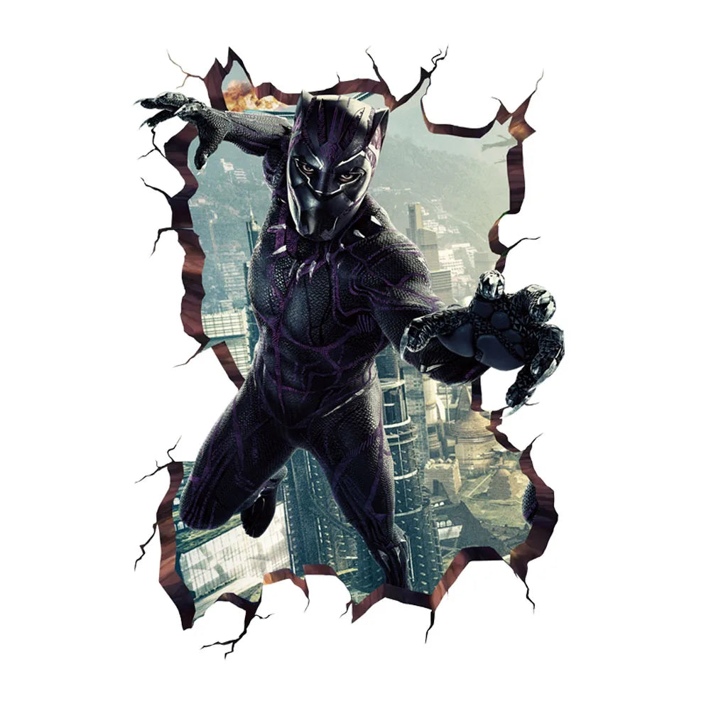 Avengers Captain America-muursticker - 3D-decoratie voor de kinderkamer