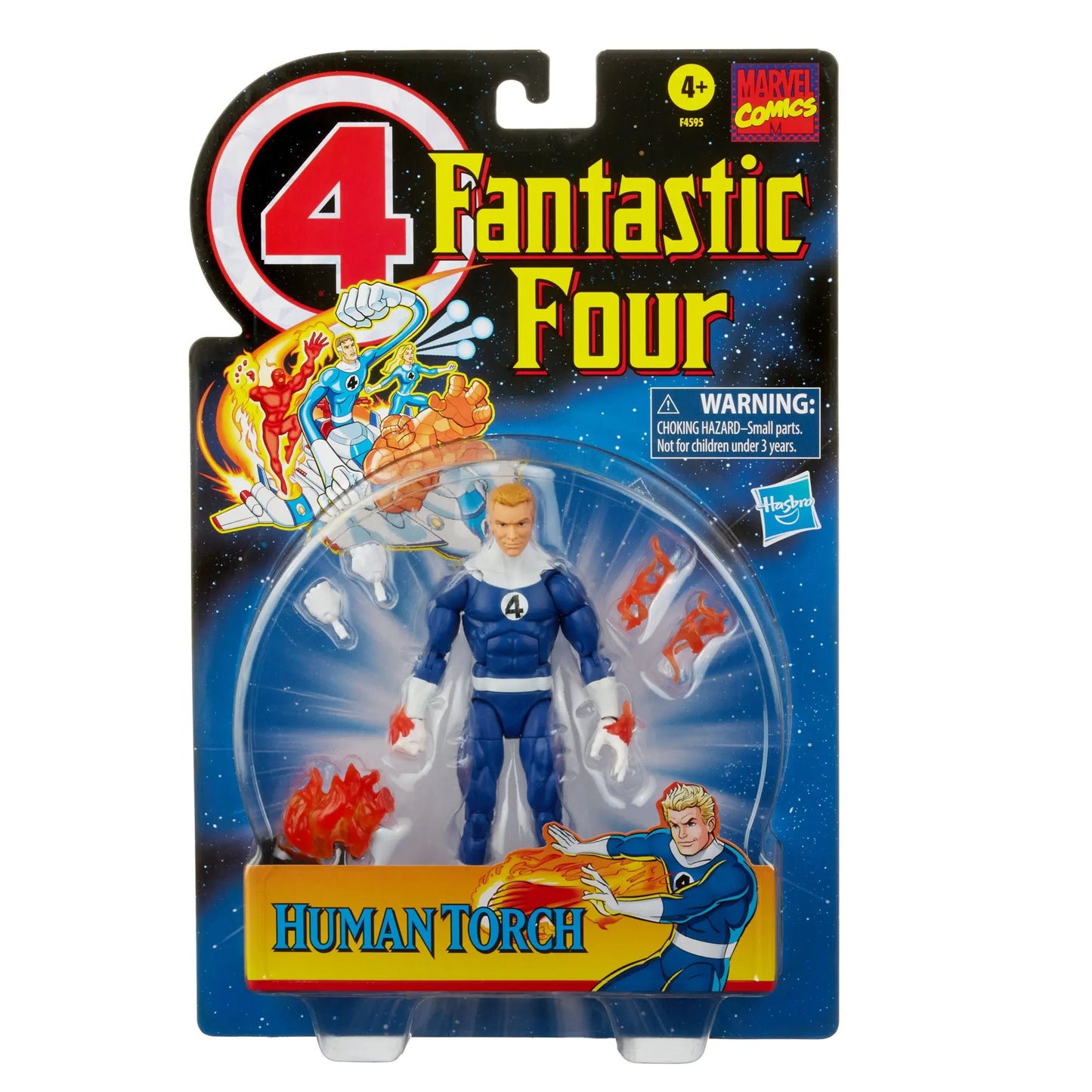 Marvel Legends Fantastic Four Retro Wave-figuur - The Thing, Human Torch, Invisible Woman, Mr. Fantastic, Psycho-Man, 6 inch