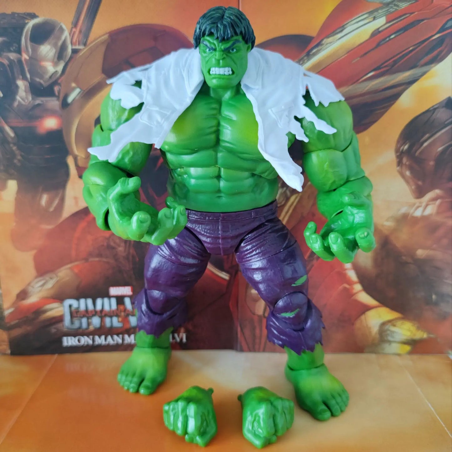 Gearticuleerde Hulk Marvel Legends 80th-figuur - Gescheurd shirt, 20 cm
