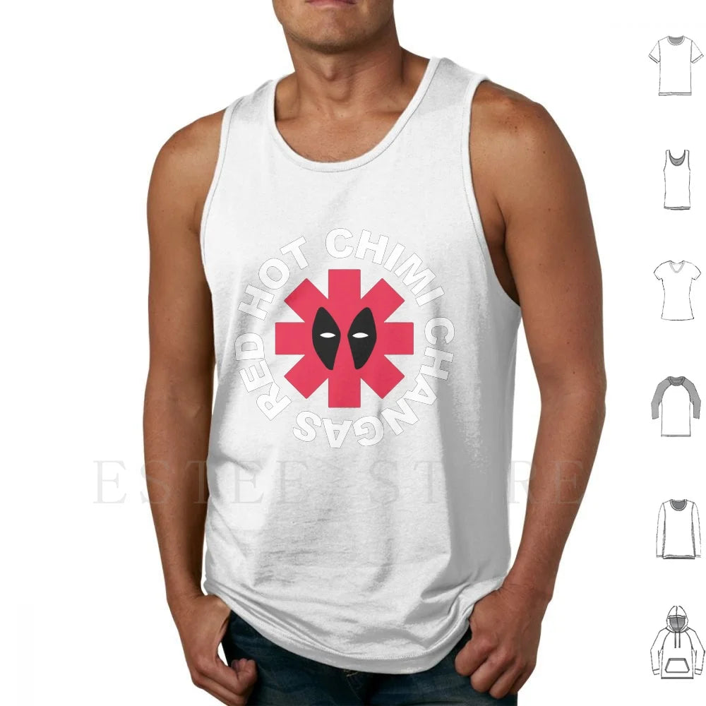 Deadpool-parodiehemd Red Hot Chimi Changas - Grijs