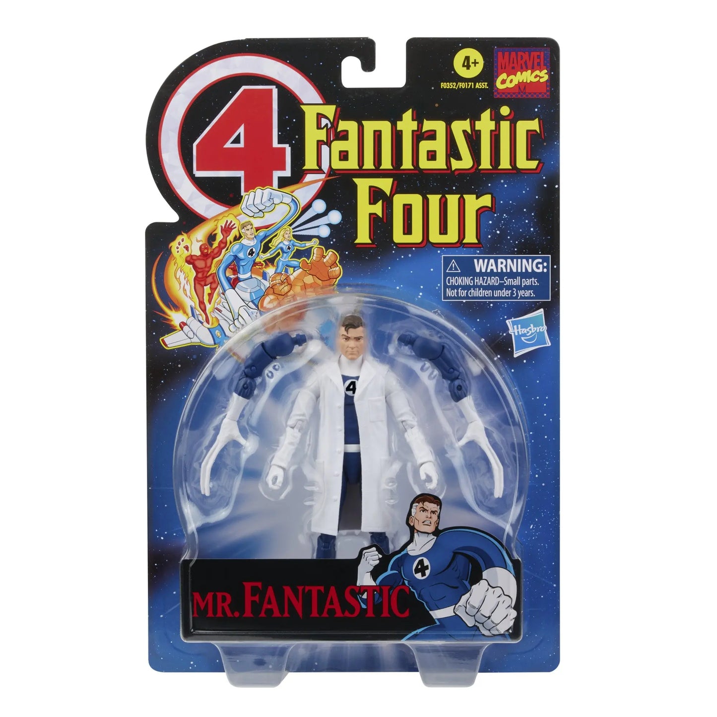 Marvel Legends Fantastic Four Retro Wave-figuur - The Thing, Human Torch, Invisible Woman, Mr. Fantastic, Psycho-Man, 6 inch