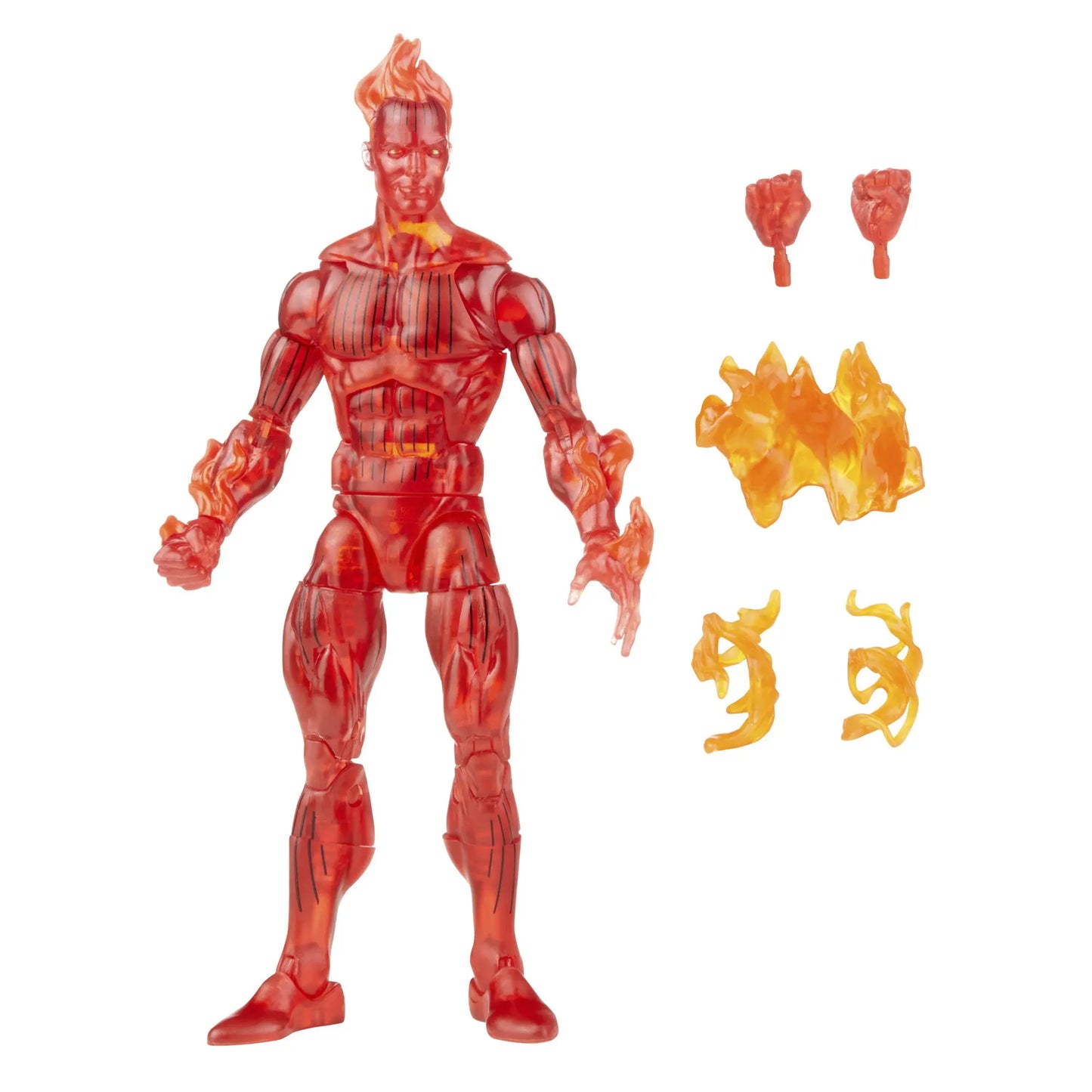 Marvel Legends Fantastic Four Retro Wave-figuur - The Thing, Human Torch, Invisible Woman, Mr. Fantastic, Psycho-Man, 6 inch