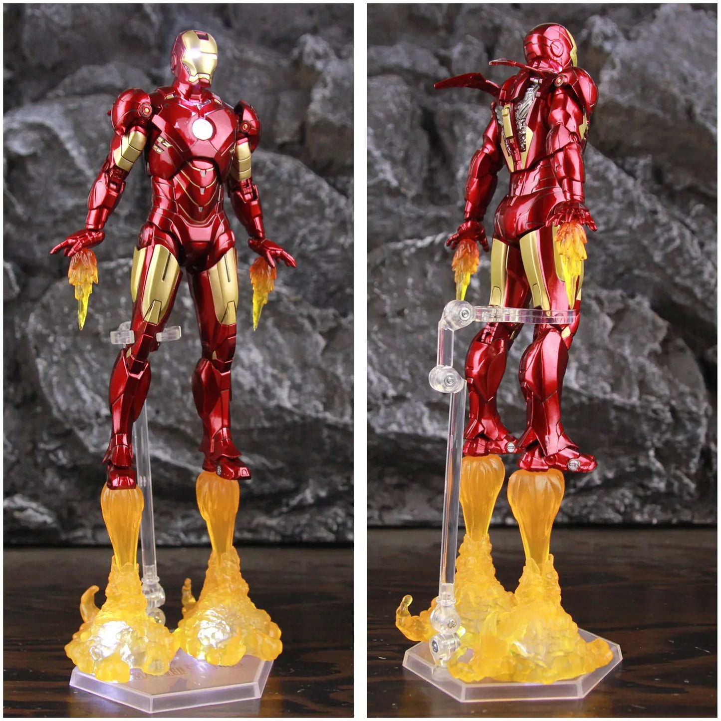 LED-figuur Marvel Avengers Iron Man Mark IV - Vlammenstraaleffect