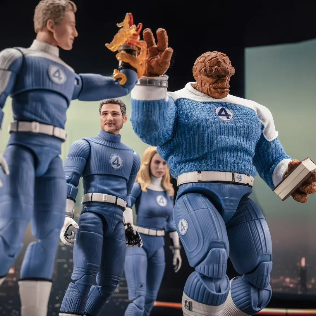 The Thing-figuurtje – blauw-wit uniform van de Fantastic Four