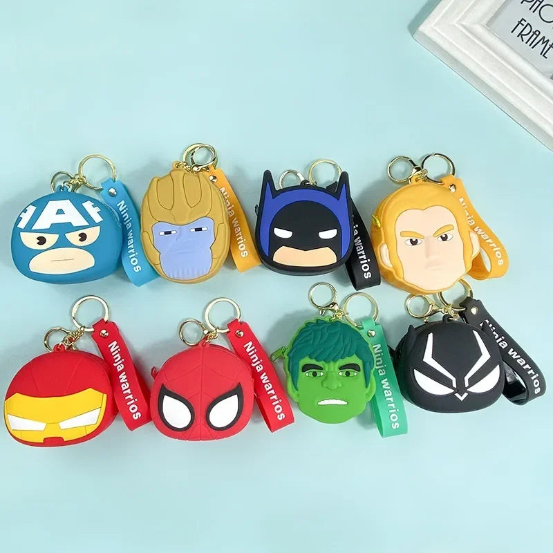 Avengers Black Panther-siliconenportemonnee - Zwart-zilveren masker