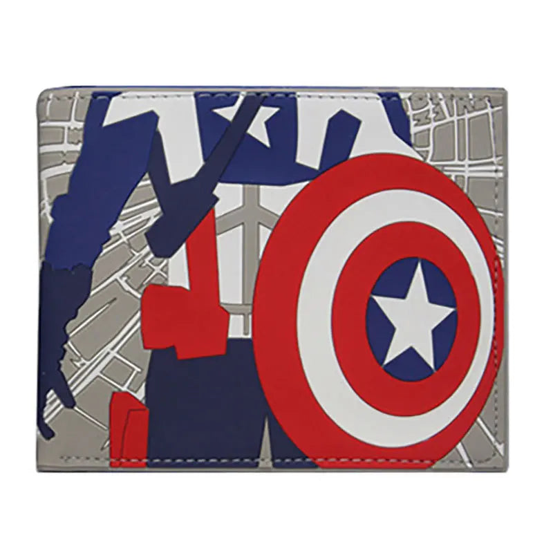 Avengers Captain America-portemonnee - Blauwe stripstijl