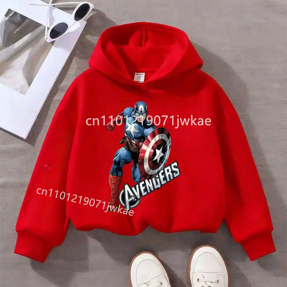 Avengers Captain America solo-kinderhoodie - rood