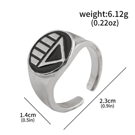 Avengers-ring - Zwarte Vision-driehoek
