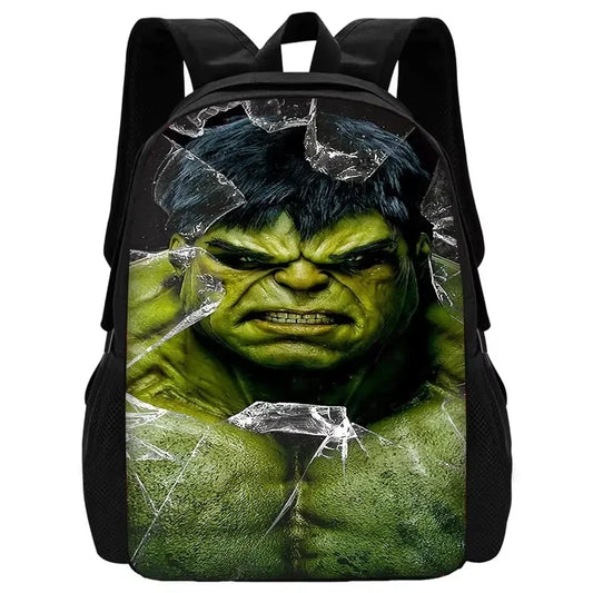 Hulk-rugzak voor kinderen - gebroken-glas-effect op het gezicht