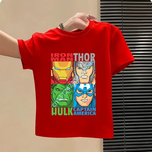 Avengers T-shirt voor kinderen - Thor Hulk-design rood