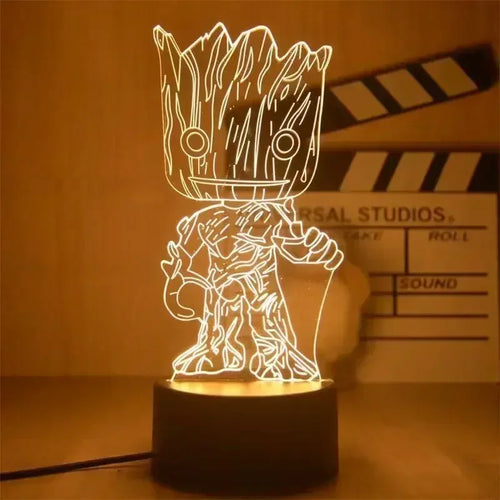 LED-lamp Marvel Avengers Groot - Bloemboeket, 3D, 18cm